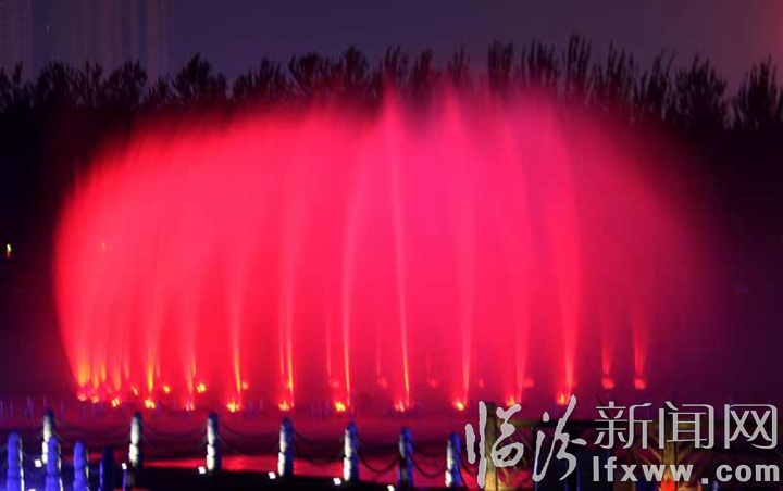 汾河公园水景喷泉 美轮美奂的视听盛宴