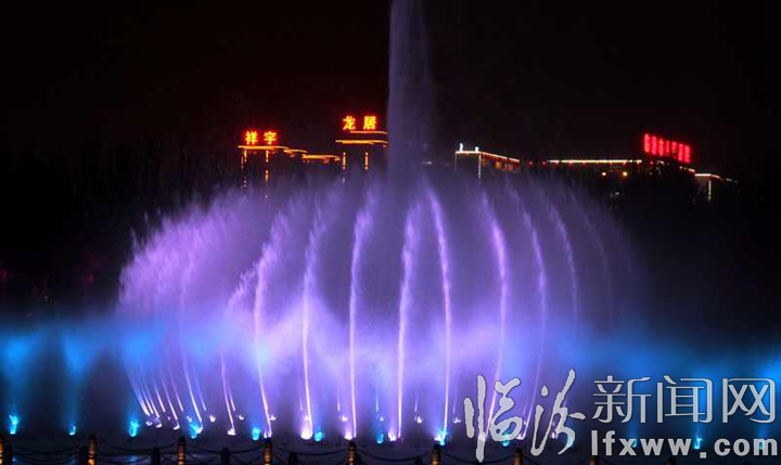 汾河公园水景喷泉 美轮美奂的视听盛宴